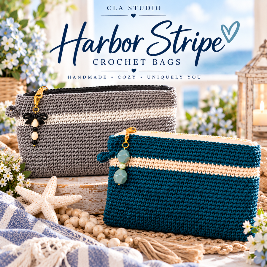 Harbor Stripe | Crochet Bags Collection